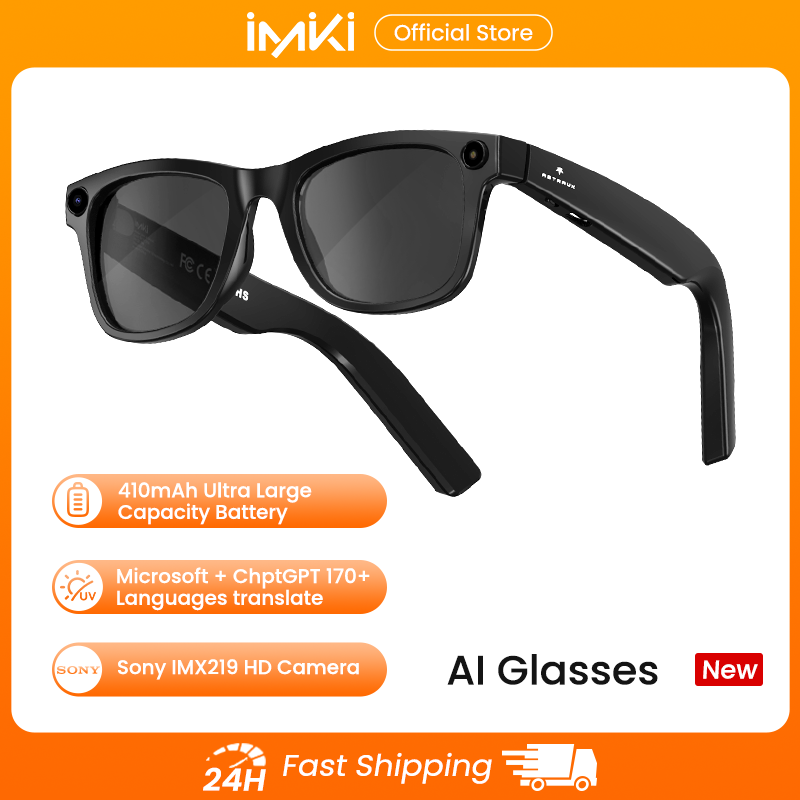 Smart Glasses Lens - Gafas Inteligentes IMIKI con IA, Cámara