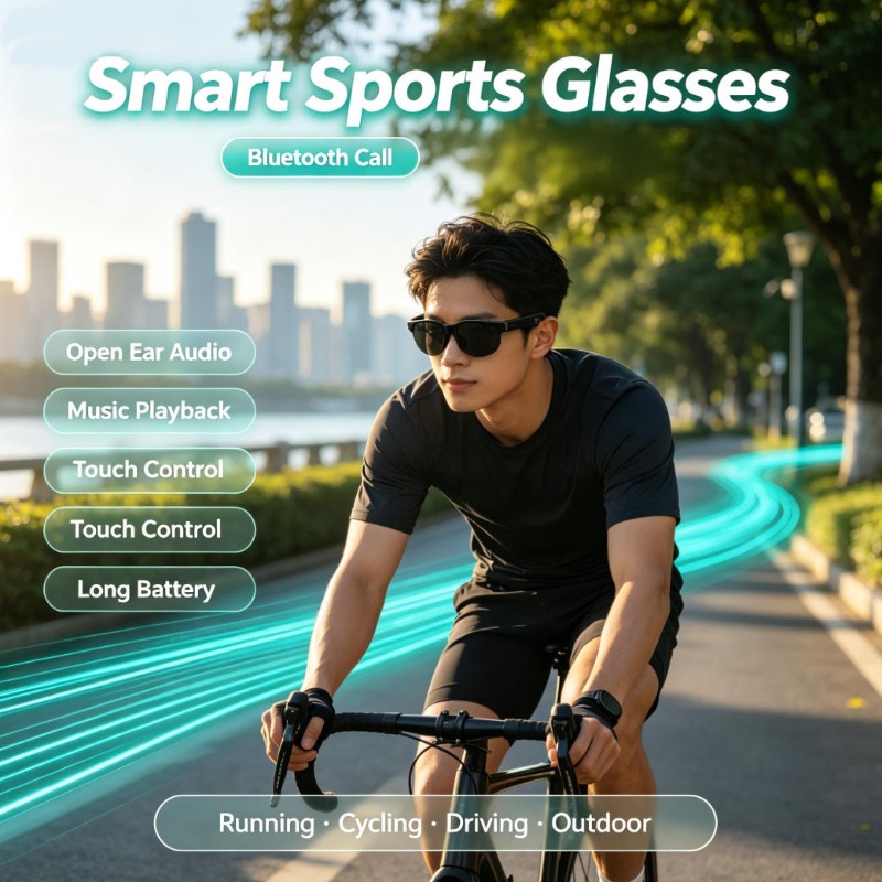 Smart Glasses Lens - Gafas Deportivas Inteligentes con Audio de